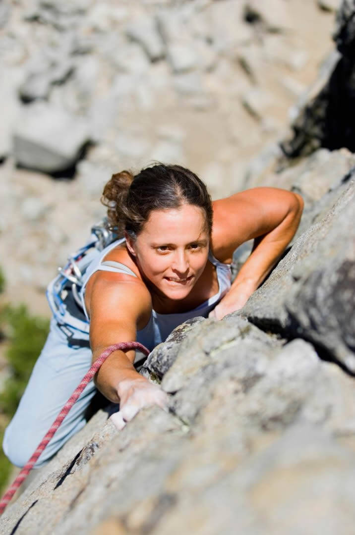 Climbing on the crag